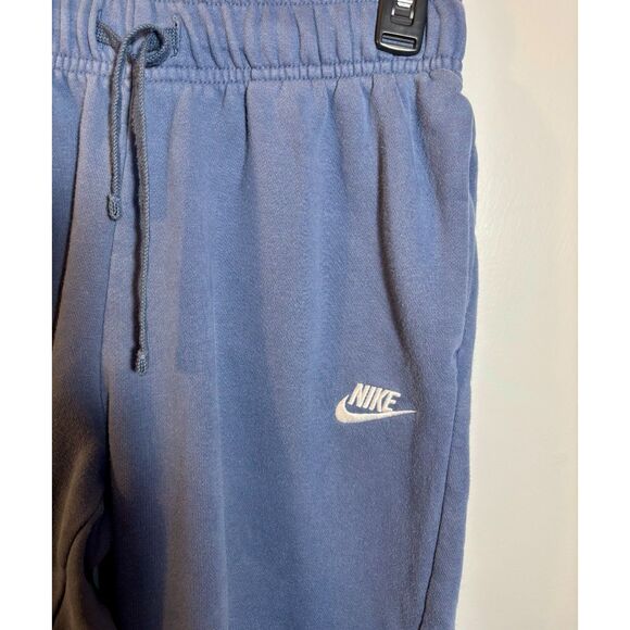 Nike Club Fleece Joggers Men’s Small Blue Sweatpants Embroidered Swoosh - Picture 4 of 5